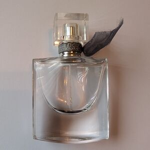 Empty La Vie est Bella Glass Perfume Bottle with Black Ribbon